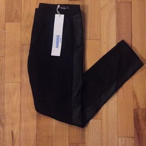 Long Tall Sally Biker Paneled Legging Jean Size 14